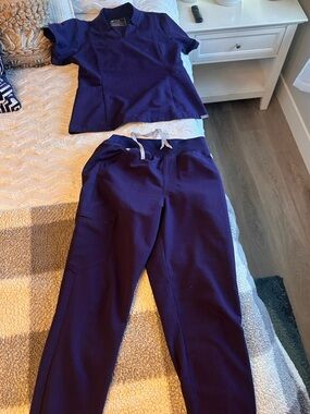 Figs Women's Scrub Set in Royal Purple